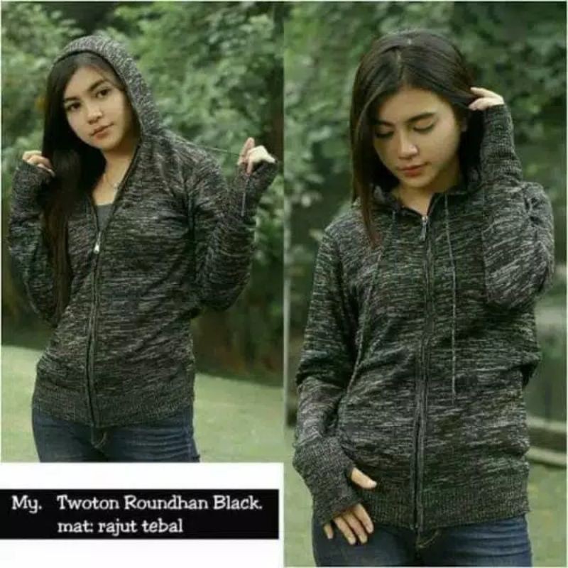 Sweater perempuan jaket perempuan rajut Ariel Twist  top hokkyshop