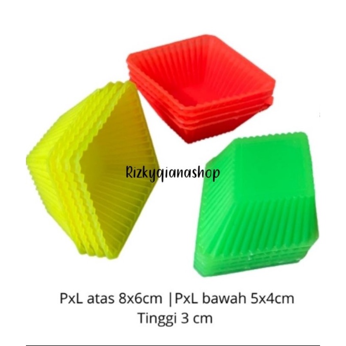 Cetakan Agar Wajik/Citakan kue Kukus Wajik/12 Pcs Citakan puding/Citakan Agar