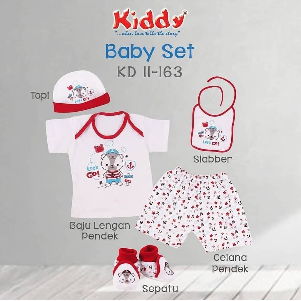 Kiddy kd 11163 Baju babyset pesawat/sailor/pilot