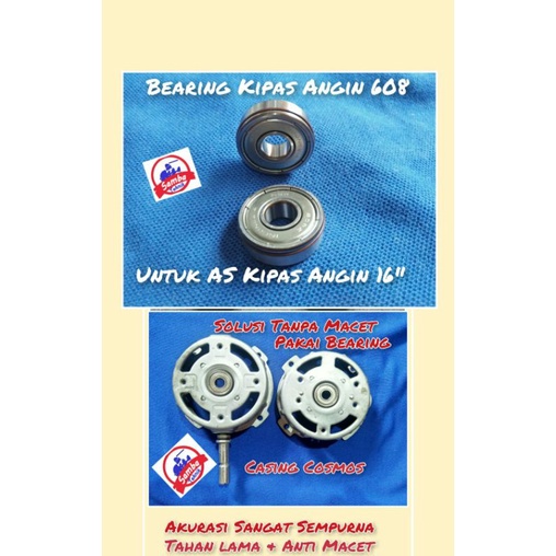 BEARING NSK 608 Z ( KIPAS ANGIN 16" ).