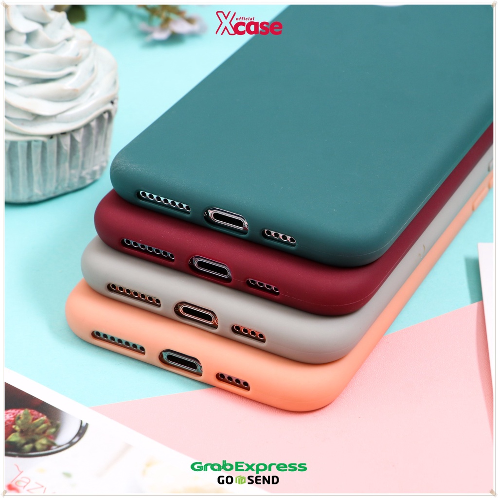 Matte Silicone with Logo Soft Case (5) for iPhone 6 7 8 PLUS X XS XR 11 12 MINI PRO MAX