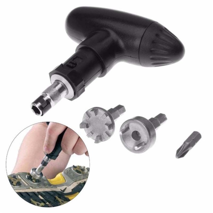 Golf Softspike Wrench Multi fungsi Kunci Pembuka Paku Sepatu Golf