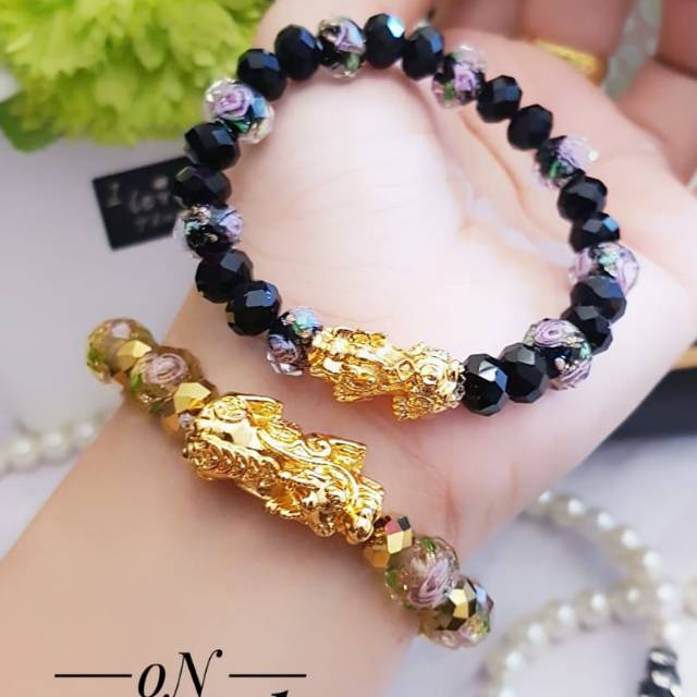 Gelang pixiu naga lapis emas 24k 0816