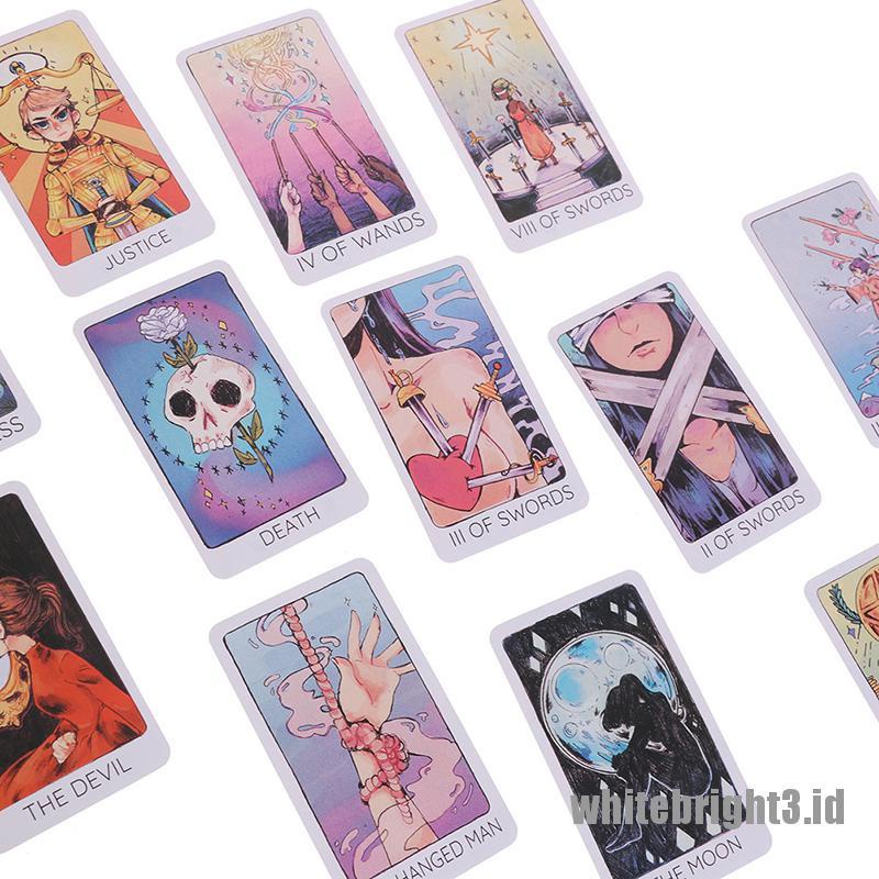 (white3) 1 Kotak Kartu Tarot Britts Third Eye 78 Untuk Permainan Keluarga