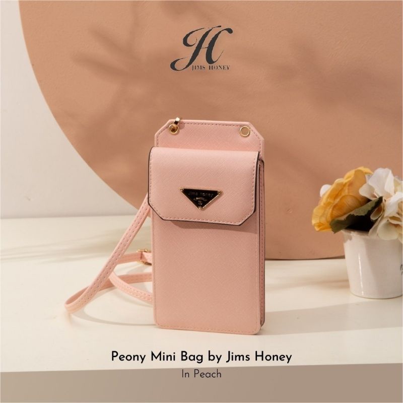 Jimshoney PEONY minibag (tas kecil, dompet tali panjang wanita, tas selempang)