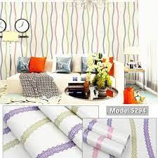 Wallpaper Sticker Dinding Motif Ulir Ungu Panjang 10Meter x Lebar 45cm