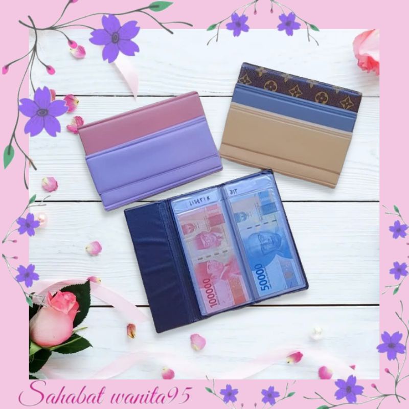 (LOKAL)dompet disiplin keuangan polos mini dompet disiplin keuangan bulanan walet organizer, dompet 