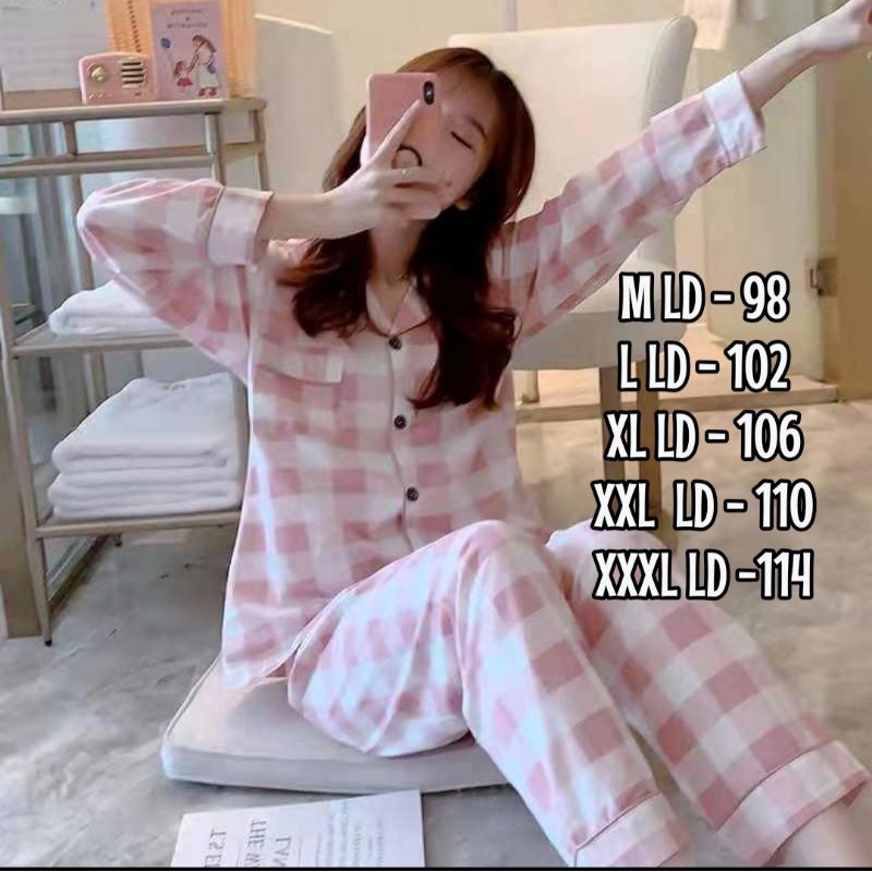 Model Terupdate stelan baju tidur import pp/fashion wanita/baju tidur murah C07-D3
