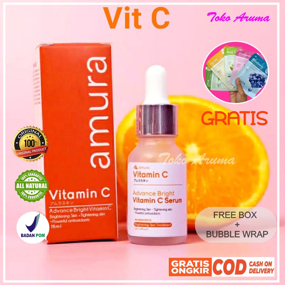 SERUM AMURA (GOLD, ACNE, VIT C) ASLI BPOM