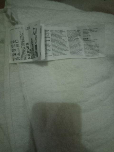 Handuk Mandi Lembut, Putih 120x55cm, Bahan Katun, Mudah Menyerap Nr1380