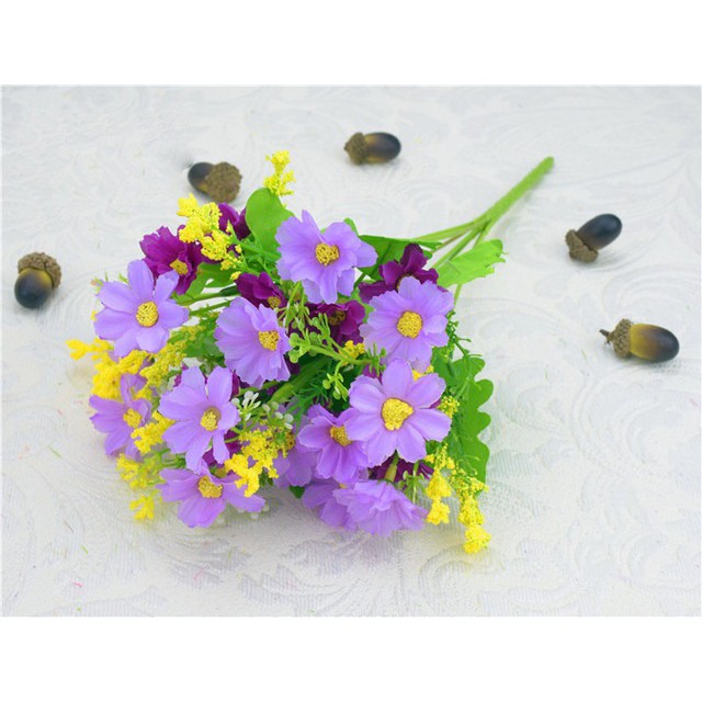 COD BUNGA DAISY BUNGA TANGKAI PLASTIK BUNGA ARTIFISIAL BUNGA PAJANGAN IMITASI  BUNGA HIASAN BT9001-7