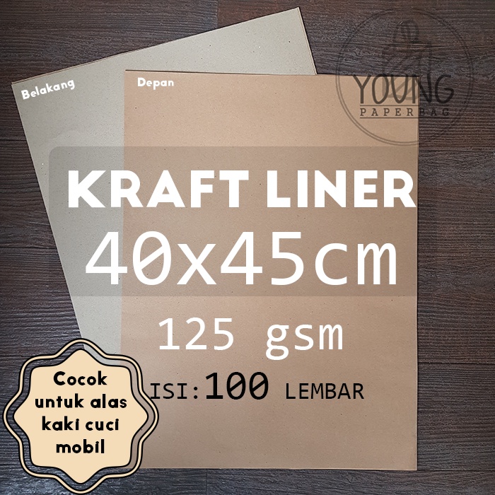 

kertas- kertas samson kraft tebal alas kaki cuci mobil 40x45 125 gsm 100 lmbr -kertas.