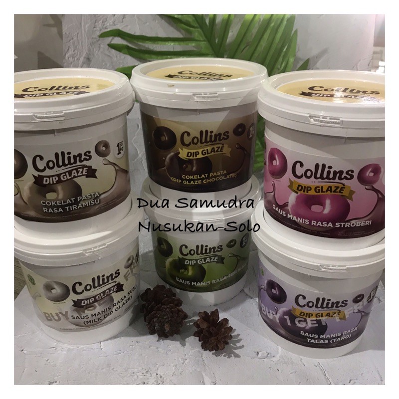 

(I-14) Dip Glaze Collins Glaze Donat 1 kg. Glaze Collin Donat, colinsPROMO BERAKHIR