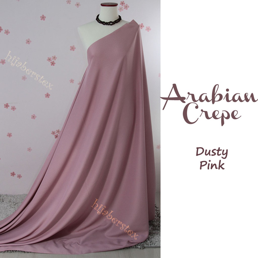 Hijaberstex 1 2 Meter Kain Arabian Crepe Shopee Indonesia