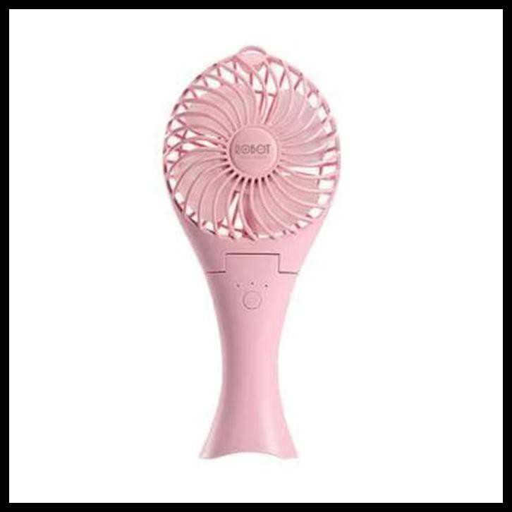 KIPAS ANGIN LISTRIK PEGANG ROBOT BF07 MINI USB FAN ELEKTRIK RT-BF07 - MERAH MUDA