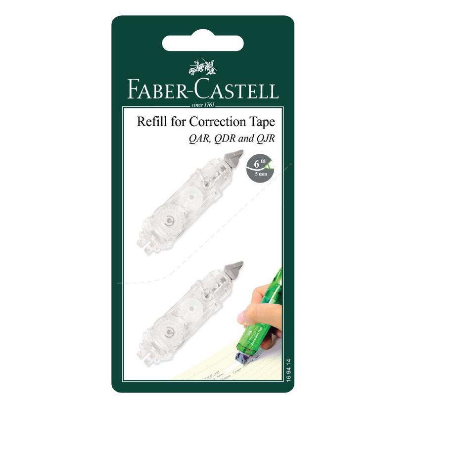 

S4le⭐! Faber-Castell Correction Tape Refill Set 2 for QAR/QJR [YH06].