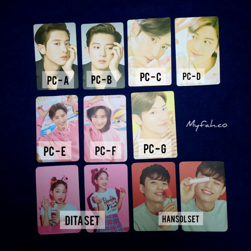 SHARING POSTER & PHOTOCARD BY NACIFIC X CHANYEOL