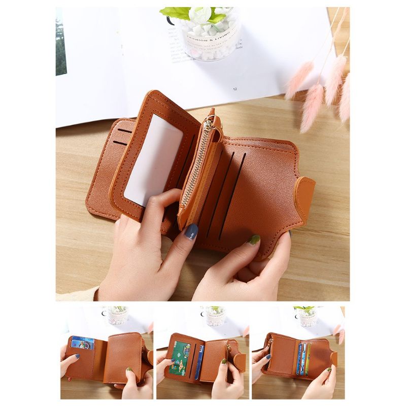 D09 DOMPET WANITA/ DOMPET LIPAT WANITA/ DOMPET PENDEK MINI KOREA