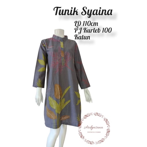 Tunik syaina batik solo dress batik tunik batik