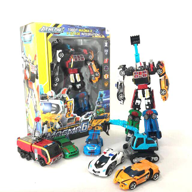 Tobot 6 in 1 JUMBO SIZE TOBOT MAGMA  TRANSFORMER