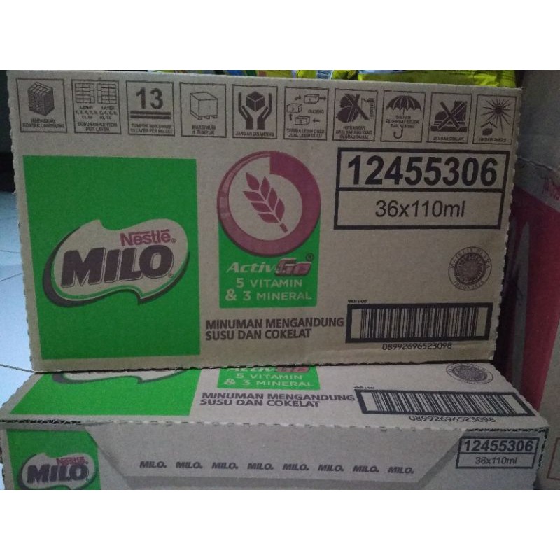 

Milo karton isi 36x110ml | Milo 110ml isi 36| susu Milo activ go kotak uht| Milo dus