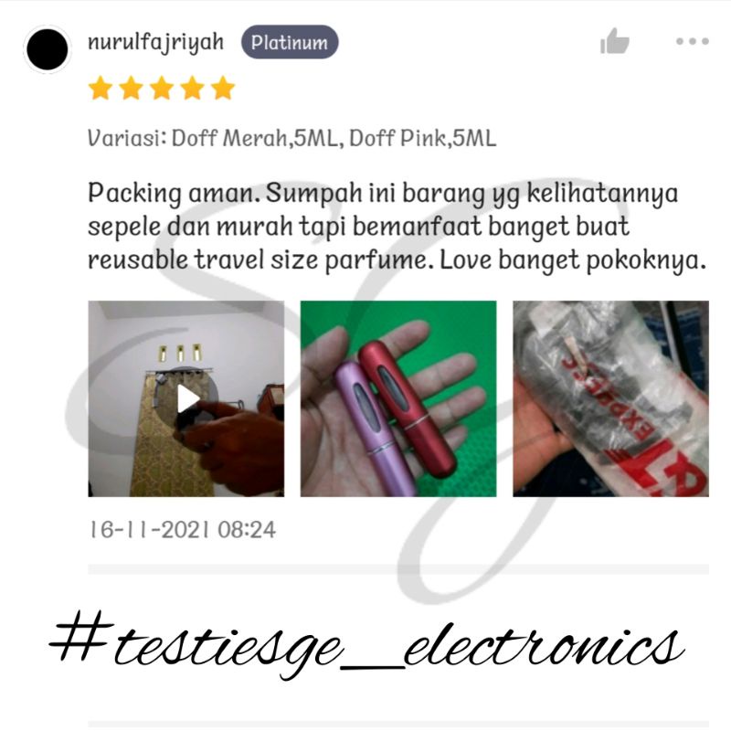 ESGE BOTOL PARFUM MINI REFILL TRAVEL PARFUME PERFUME ATOMIZER BOTOL ISI ULANG 5 ML BOTOL KOSONG REFILL ISI ULANG MODEL SPRAY PUMP BOTOL PARFUM MINI TEMPAT PARFUM MINI BOTOL REFILL PARFUM BOTOL PARFUM ISI ULANG MINI TRAVEL BOTOL SEMPROT WADAH ISI ULANG