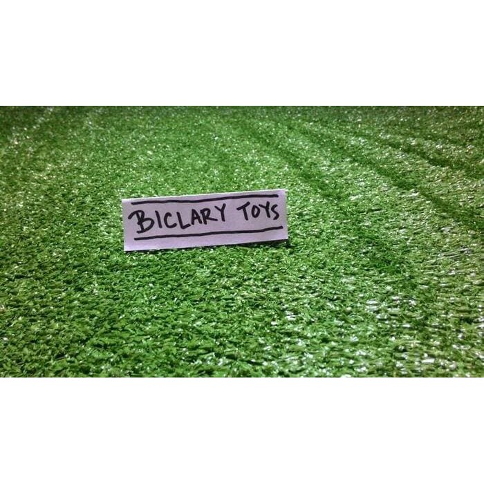 Bahan Maket Miniatur Diorama Karpet Rumput Sintetis Plastik 25X25