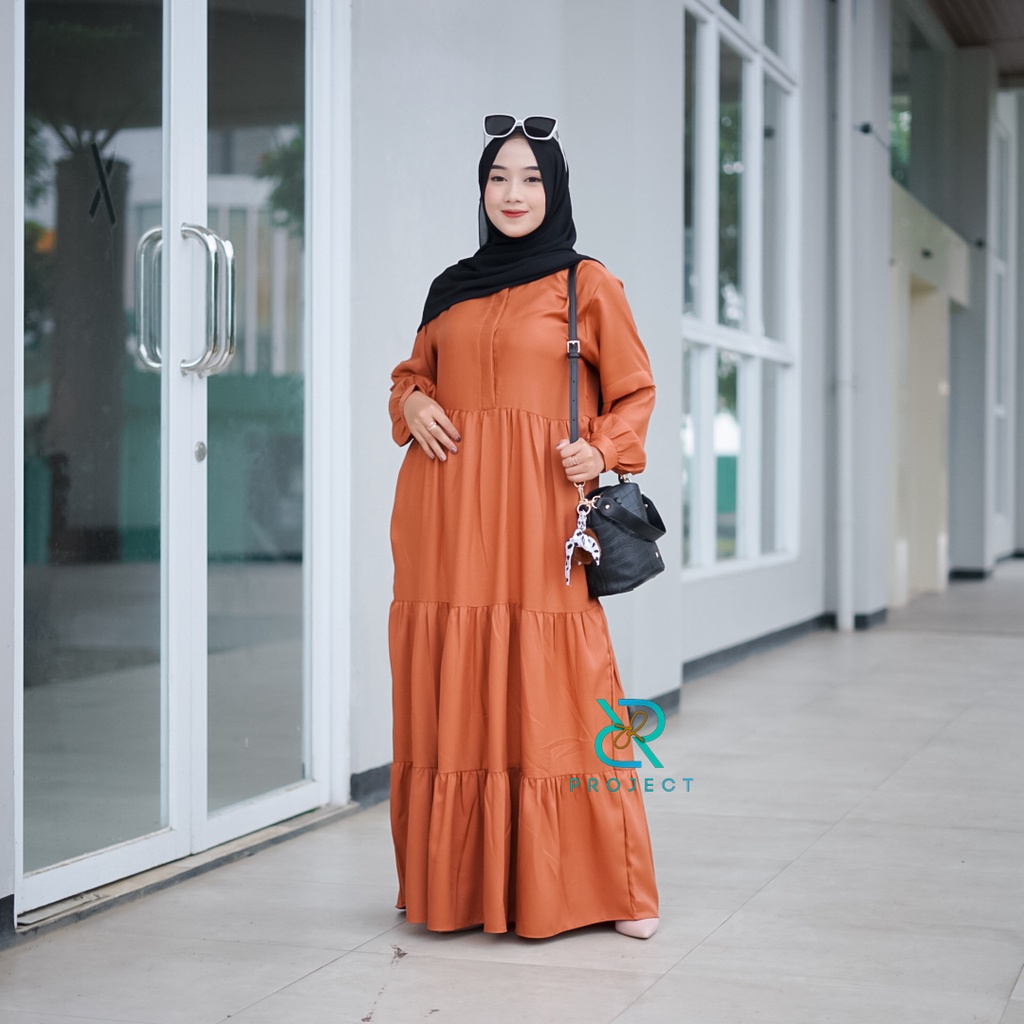 GF02 ~ LIVIA DRESS fashion muslim casual size S M L XL [ by : DR PROJECT ORIGINAL ]