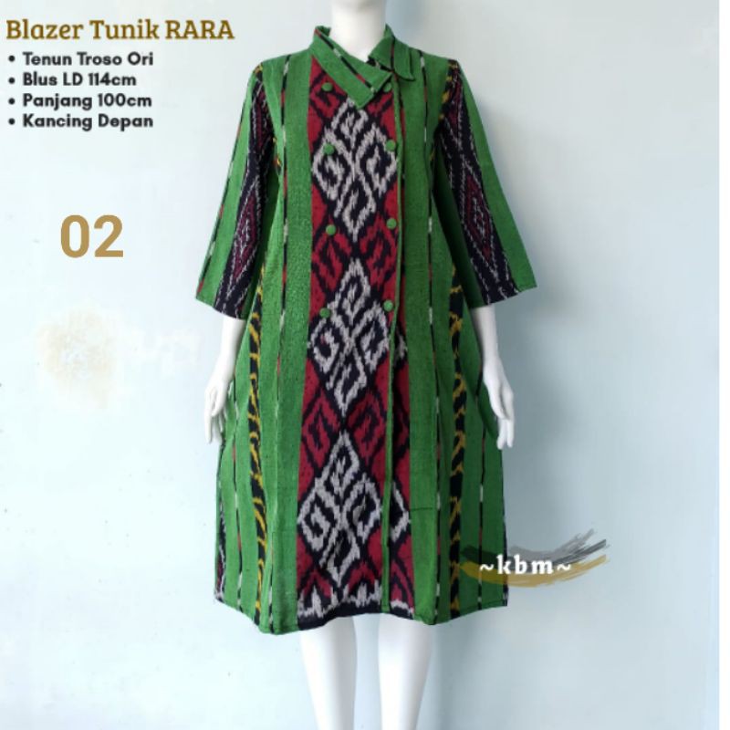 blazer tunik rara  andin ori tenun troso