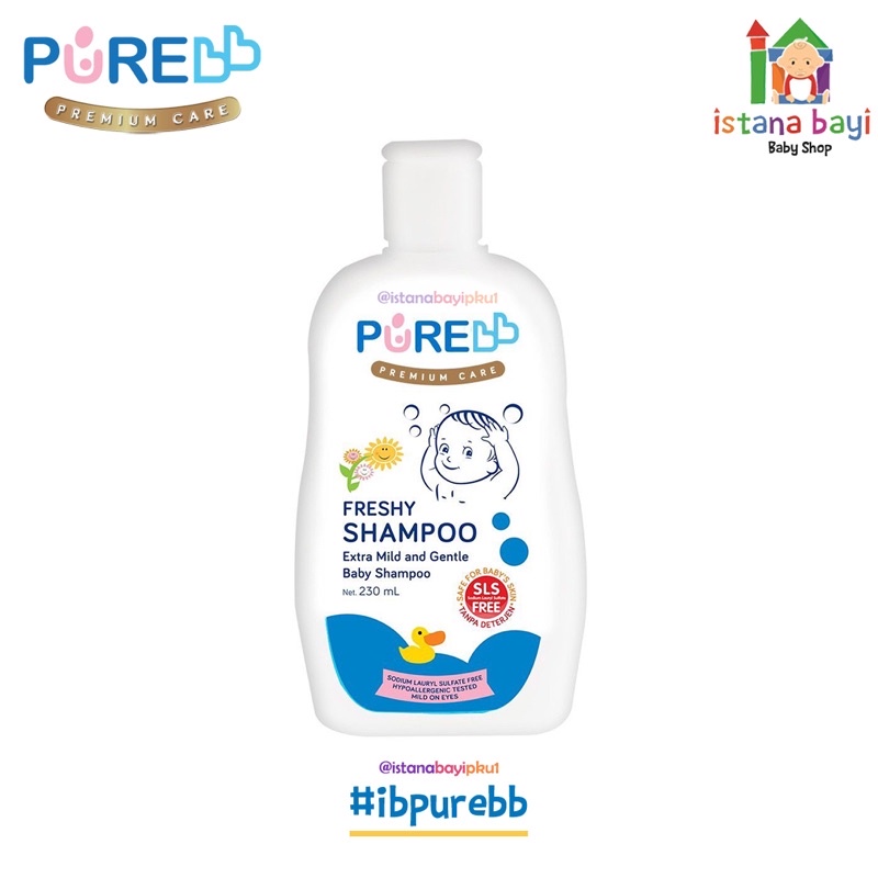 Purebb Shampoo 230 ml Fruity/Freshy 230 ml/Baby shampoo/shampoo bayi