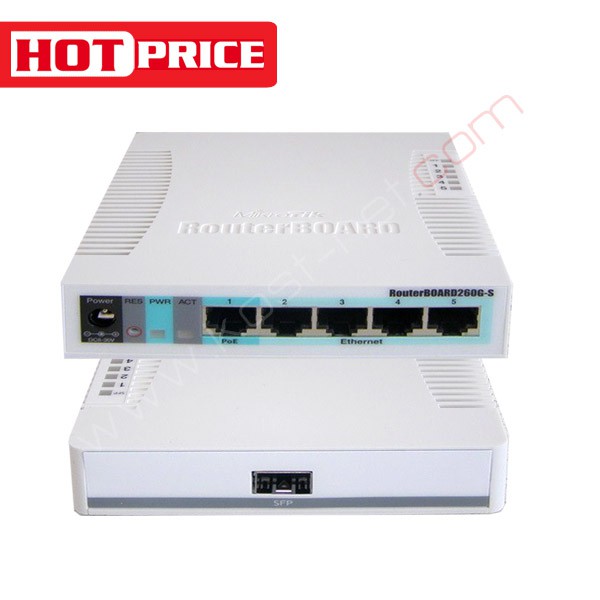 MikroTIK RB260GS Switch Gigabit 5 Port