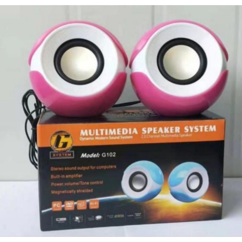 Cod Speaker Aktif  Model: G102 Speaker Laptop Komputer dan Headphone