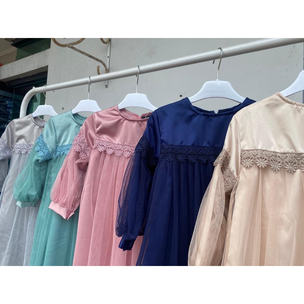 GAMIS MIRABEL ANAK GAMIS ANAK PEREMPUAN FASHION ANAK PEREMPUAN PAKAIAN MUSLIM BAJU LEBARAN NANDIA NAISYA FIRZA