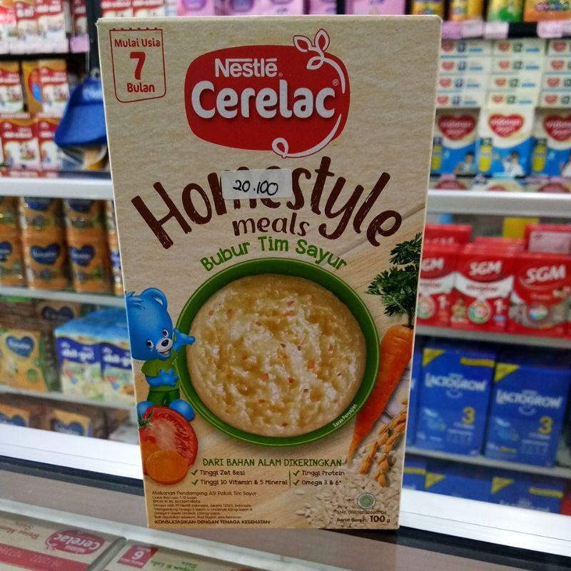 NESTLE CERELAC 7+ HOMESTYLE MEALS BUBUR TIM SAYUR