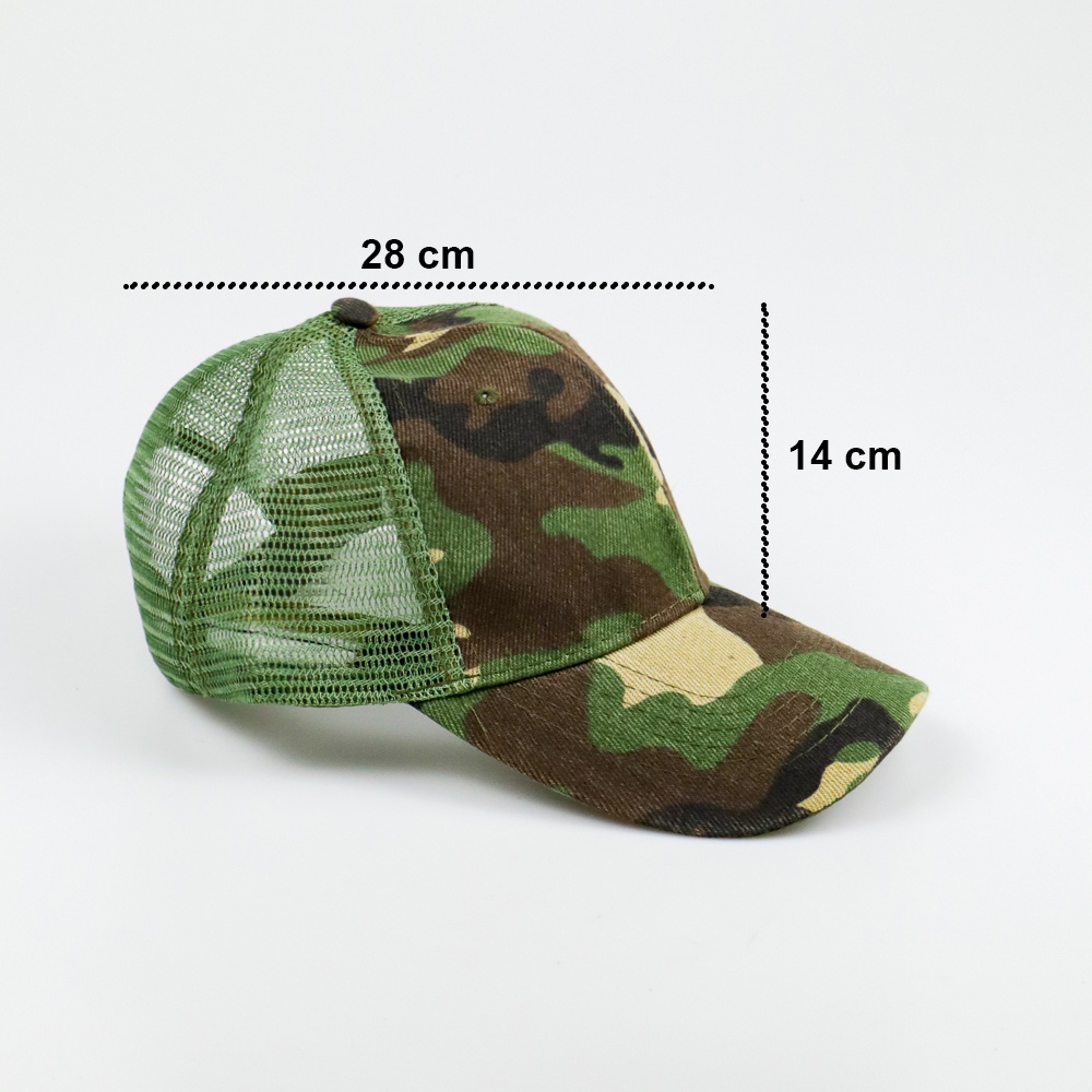 Topi Trucker Baseball Camouflage Army Summer Hat - S8R