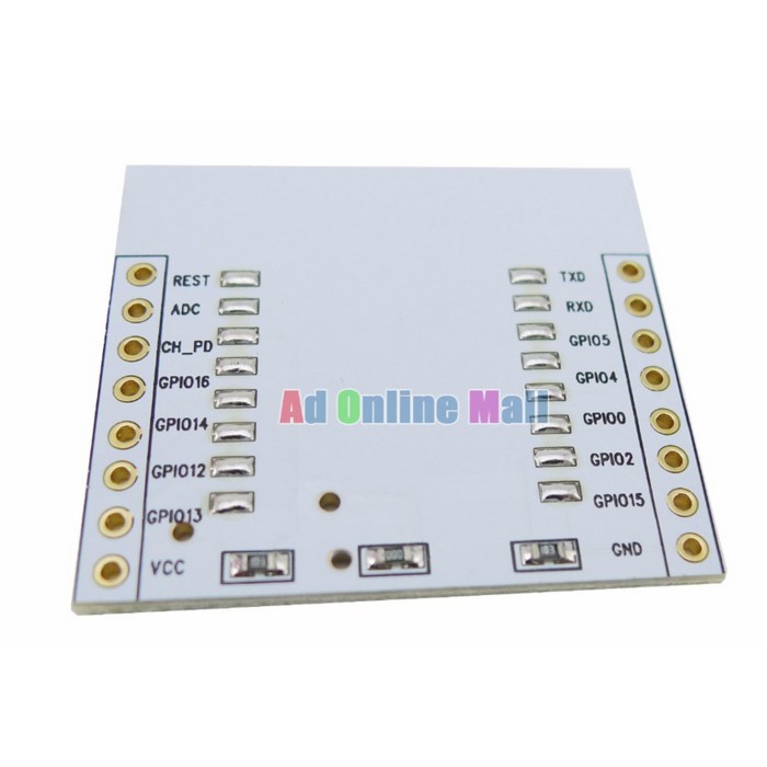 HQ ADAPTER PLATE FOR ESP8266 WIFI MODULE ES07, ES08, ESP12 ESP-8266