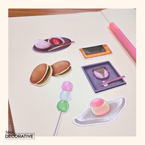 Sticker Deco Snack Jepang Pack
