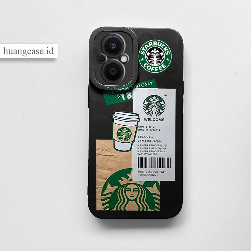 Huang Case - OPPO A96 5G - SOFTCASE PRO CAMERA STARBUCKS CASE TERBARU OPPO A96 5G OPPO A57 2022 OPPO