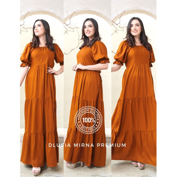 Daster Arab DLUSIA MIRNA Dress Premium Rayon Twill Ori