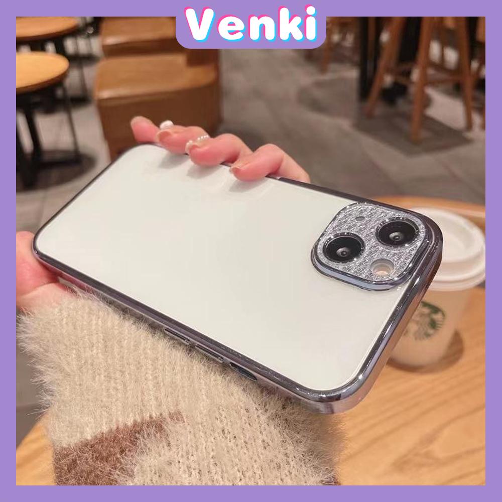 iPhone Case Luxury Plating Bright Diamond with Lens Film Silicone Soft Case Protection Camera Shockproof Simple Compatible For iPhone 14 Pro Max 13 Pro Max 12 Pro Max 11 7Plus XR