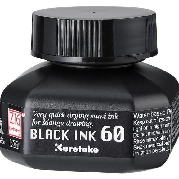 

[[COD]] ZIG KURETAKE INK BLACK 60ML BERGARANSI Kode 622