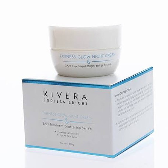 Rivera Endless Bright Fairness Glow Night Cream 30 gr - Rivera Krim Malam