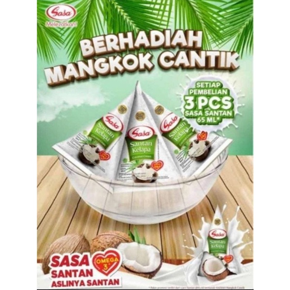 

Sasa Santan Cair 65ml x 3pcs free Mangkok
