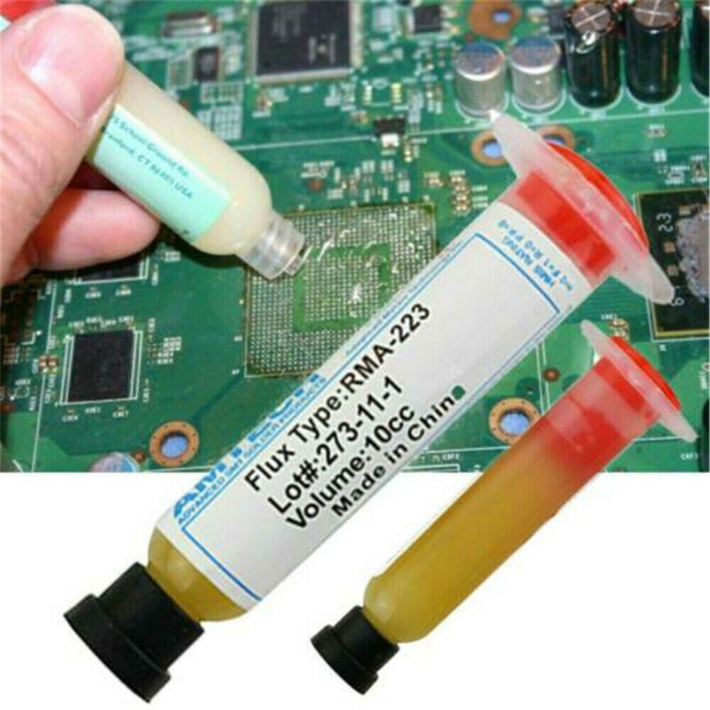 Soldering Paste Pasta Flux Minyak Solder Amtech 10cc RMA-223 RMA223 Suntik Timah Rosin