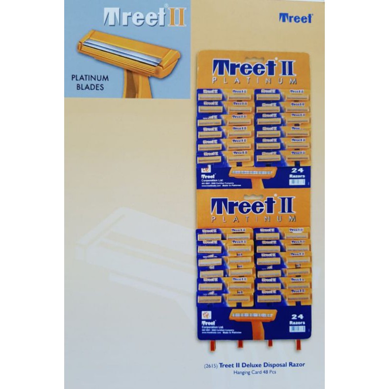 Razor Kerokan Jenggot 1 Hanger isi 24 pcs / Razor Treet Original