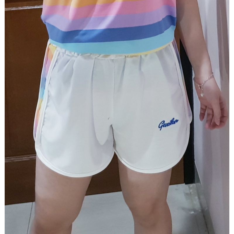 3410 running rainbow short pants