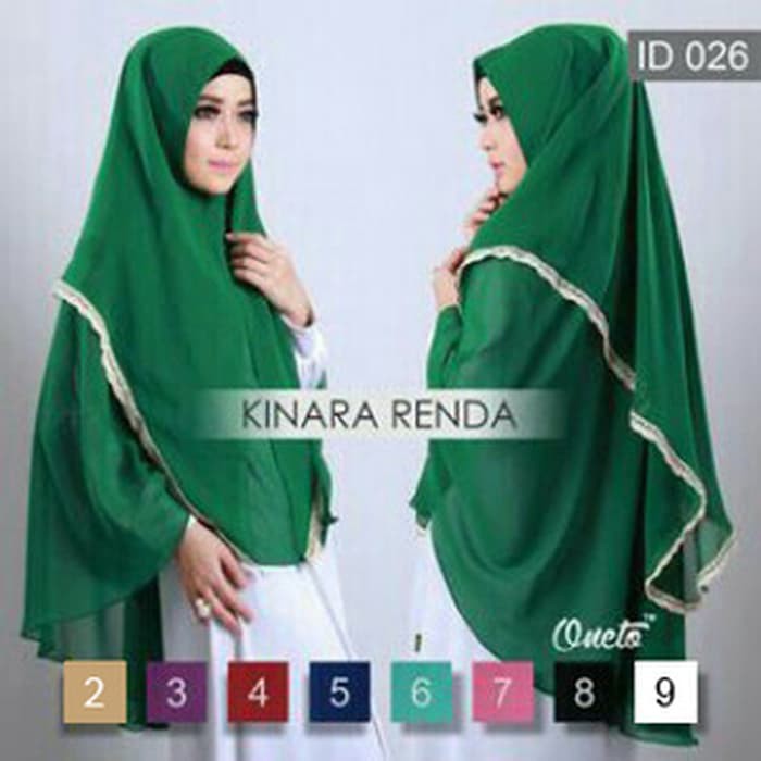 Jilbab Kinara Renda Premium   Kinara Renda Jumbo   Jilbab Kinari Renda