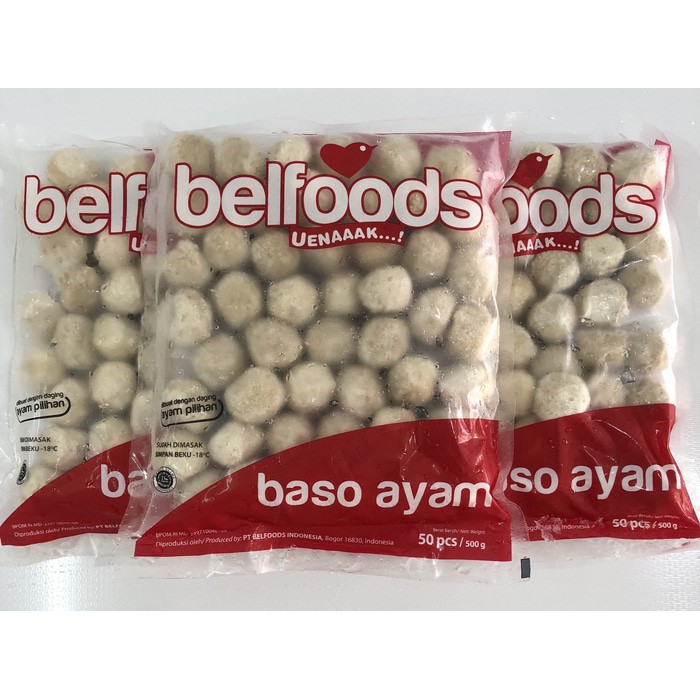 

Belfoods Bakso Ayam kerikil mini 500gr Surabaya uenaaak enak Murah Termurah Maknyus