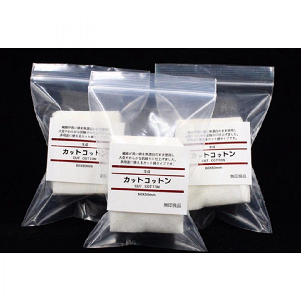 Kapas Vape Muji Organik Authentic Japanese Cotton 10 Lembar-Putih