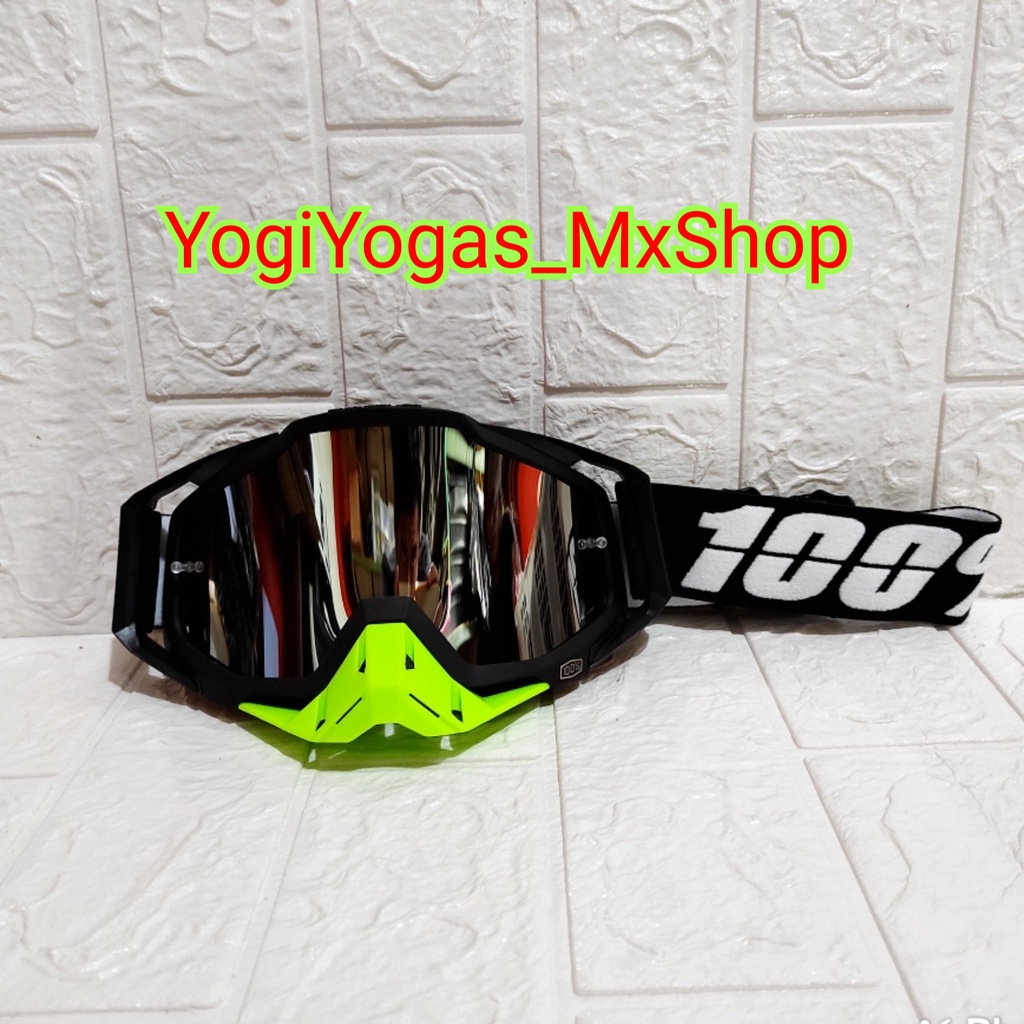 goggle cross trail or supermoto universal  berkendara kacamata helm goggle 100percen import kualitas premium goggle trail offroad bisa onroad berkualitas KODE 002